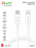 apple iTouch ICB-327 USB-C to Lightning Cable 1M – White