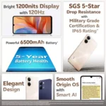 vivo Y05 | 6500mAh Battery | 120Hz Display | IP65 | Military Grade Durability - Image 3