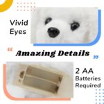 Hopping Walking Dog Toy with Sound | Interactive Plush Puppy | Moving Ears & Nose | Kids Gift White - Image 9
