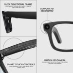 B39 AI Smart Glasses with 8MP HD Video Recording Camera | AI Voice Assistant | Object Recognition | Bluetooth 5.3 | Dual Mic ENC | Open-Ear Audio | Hands-Free Vlogging & Daily Use - Image 8
