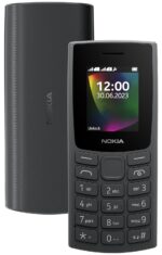 Nokia All-new 105 Single SIM Keypad Phone – Charcoal