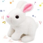 Electronic Bunny Toy for Kids | Hopping & Jumping Rabbit | Moving Ears, Nose & Tail | Soft Plush Toy