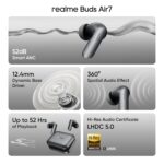 realme Buds Air 7 | 52dB Hybrid ANC | Hi-Res LHDC 5.0 | 12.4mm Bass Driver | 52H Playback | Bluetooth 5. - Image 17