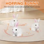 Electronic Bunny Toy for Kids | Hopping & Jumping Rabbit | Moving Ears, Nose & Tail | Soft Plush Toy - Image 4