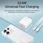 MI Xiaomi 22.5W Fast Charger | Quick Charge 3.0 & PD | USB-C Cable Included | White - Image 4