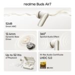 realme Buds Air 7 | 52dB Hybrid ANC | Hi-Res LHDC 5.0 | 12.4mm Bass Driver | 52H Playback | Bluetooth 5. - Image 26
