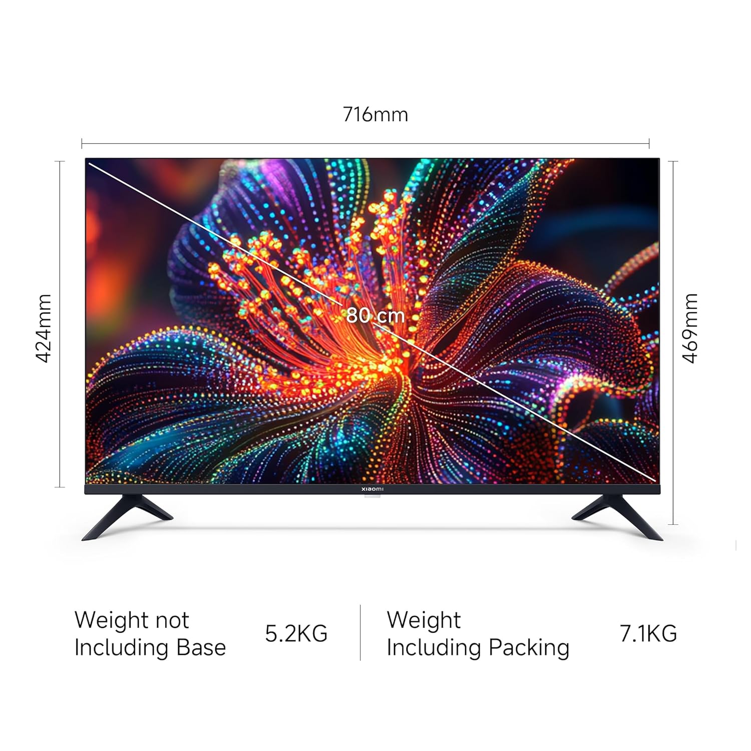 XIAOMI 32″ A Series HD Ready Smart Google TV | L32M8-5AIN | HDR10