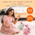Electronic Bunny Toy for Kids | Hopping & Jumping Rabbit | Moving Ears, Nose & Tail | Soft Plush Toy - Image 5