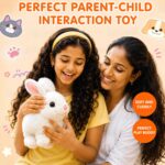 Electronic Bunny Toy for Kids | Hopping & Jumping Rabbit | Moving Ears, Nose & Tail | Soft Plush Toy - Image 2