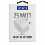 Onelife Charge-18 25W Super Fast USB-C Adapter – White