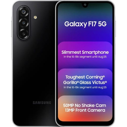 f17_5g_black_1__1_2 Samsung Galaxy F17 5G | Exynos 1330 | Super AMOLED | 5000mAh - Image 1