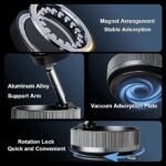 Vacuum Suction Magnetic Phone Holder K007 – 360° Rotatable & 180° Foldable - Image 8