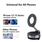 Vacuum Suction Magnetic Phone Holder K007 – 360° Rotatable & 180° Foldable - Image 2