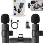 K9 Dual Wireless Microphone (2 Mics) for Mobile